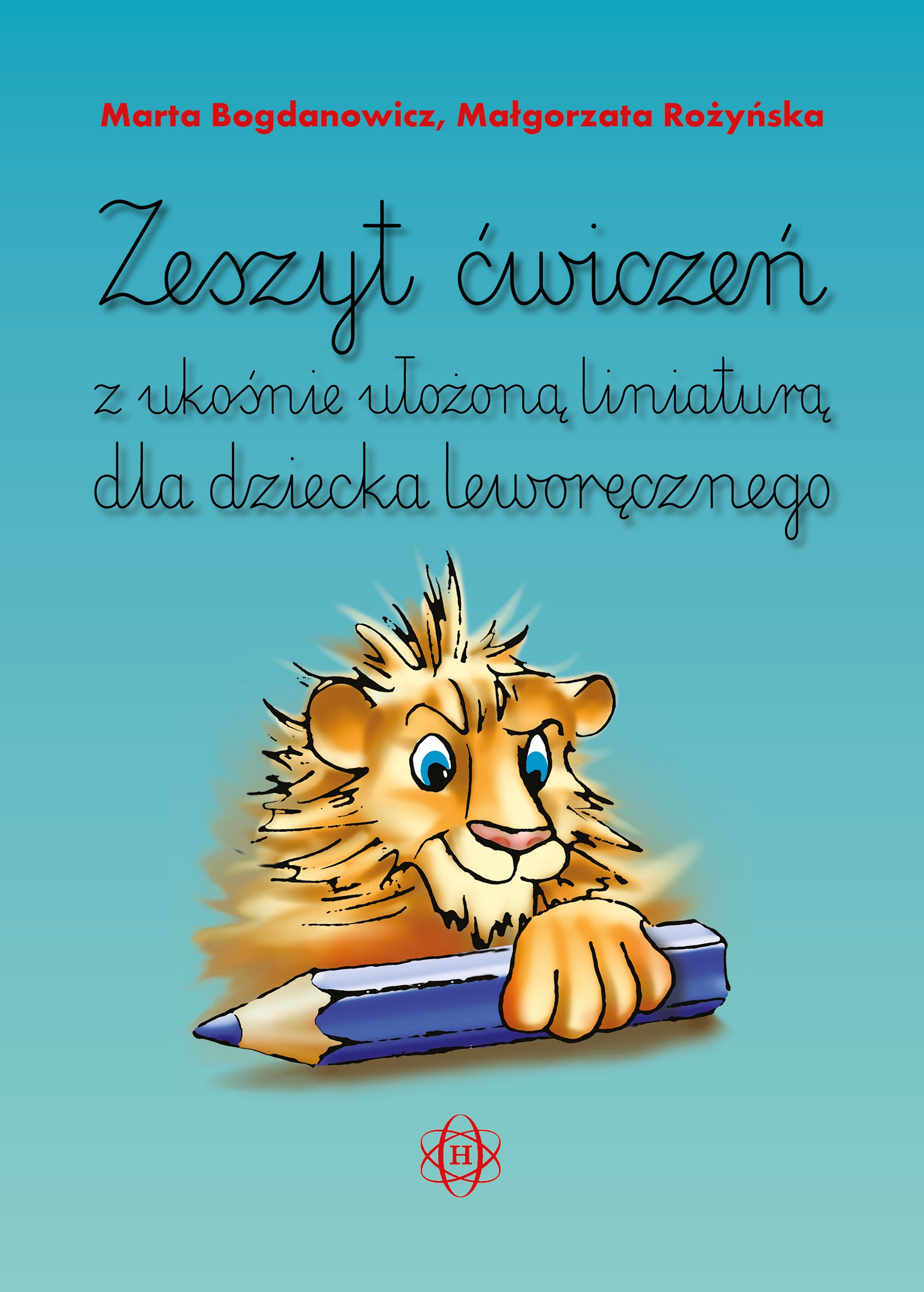 Image of Zeszyt ćwiczeń z ukośnie ułożoną liniaturą dla dziecka leworęcznego