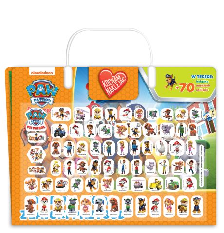 Image of Dzielna ekipa z zatoki przygód. Psi Patrol. Kocham naklejać