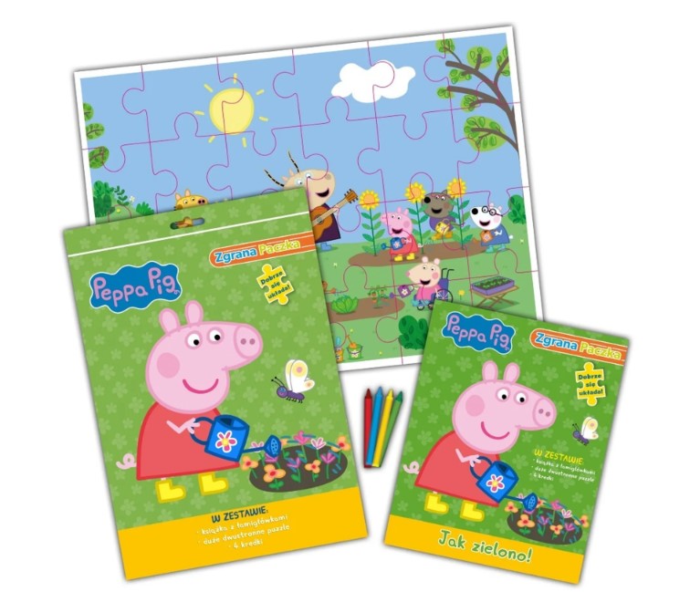Image of Peppa gra w zielone! Świnka Peppa. Zgrana paczka