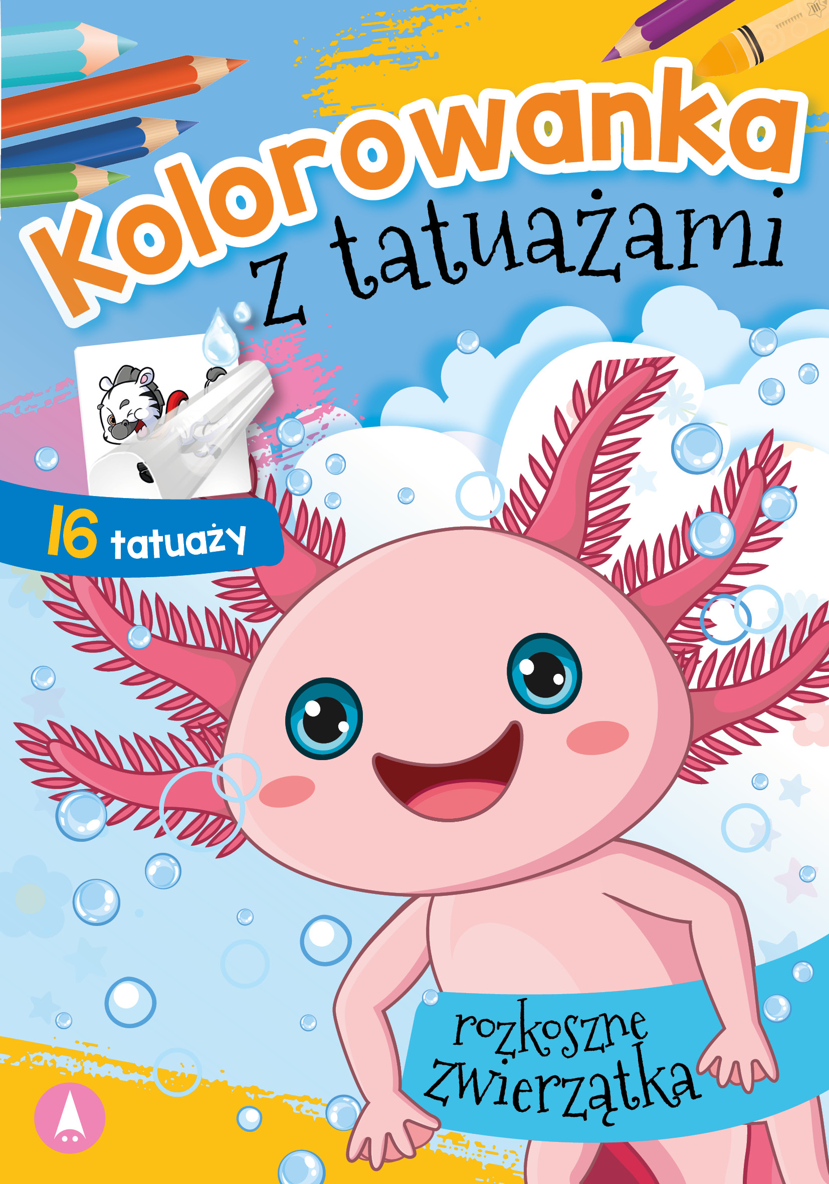 Image of Rozkoszne zwierzaczki. Kolorowanka z tatuażami