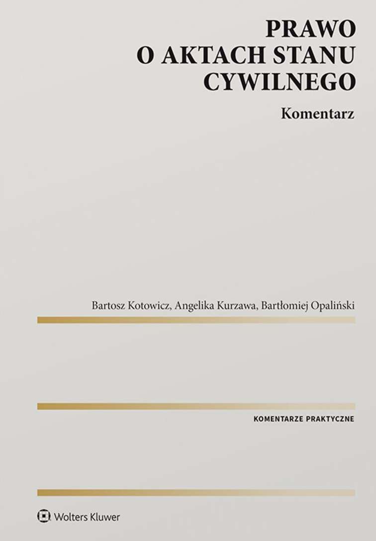 Image of Prawo o aktach stanu cywilnego. Komentarz