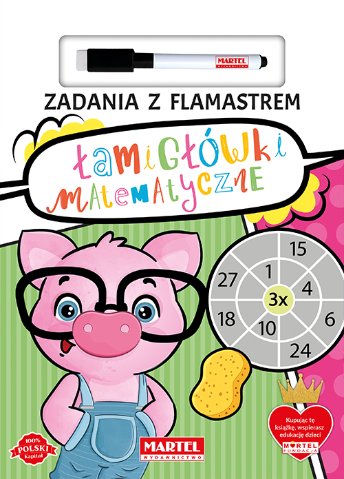 Image of Łamigłówki matematyczne. Zadania z flamastrem