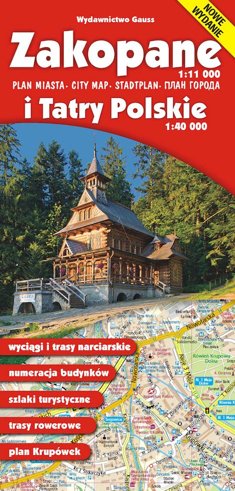 Image of Zakopane i Tatry Polskie. Mapa wyd. 14