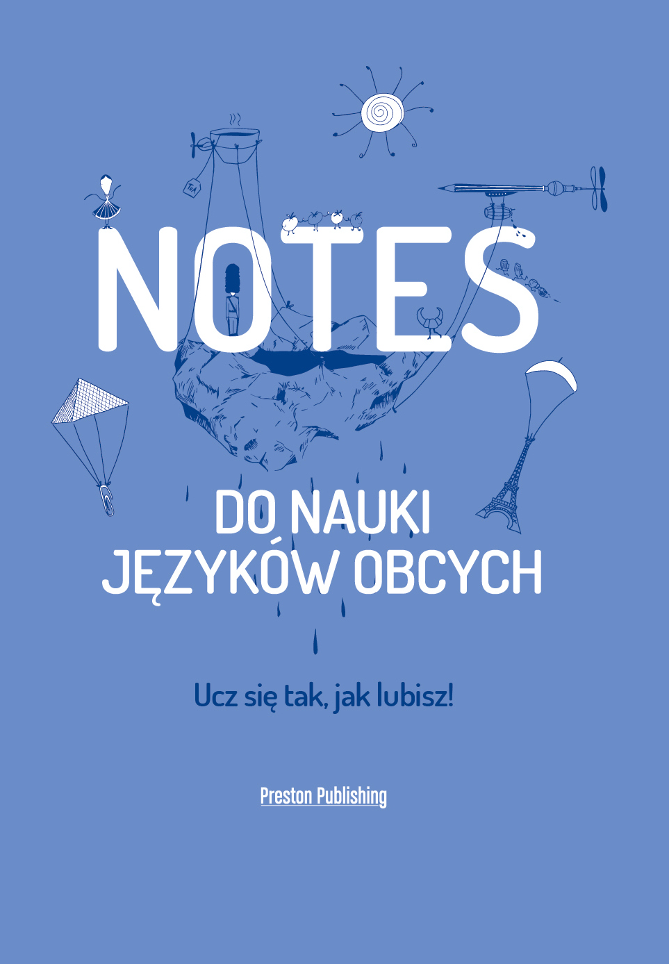 Image of Notes do nauki języków obcych (niebieski)
