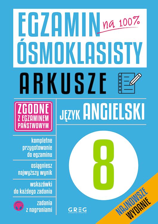 Image of Język angielski. Egzamin ósmoklasisty. Arkusze