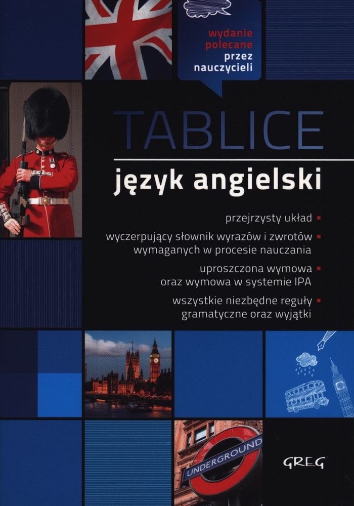Image of Tablice. Język angielski