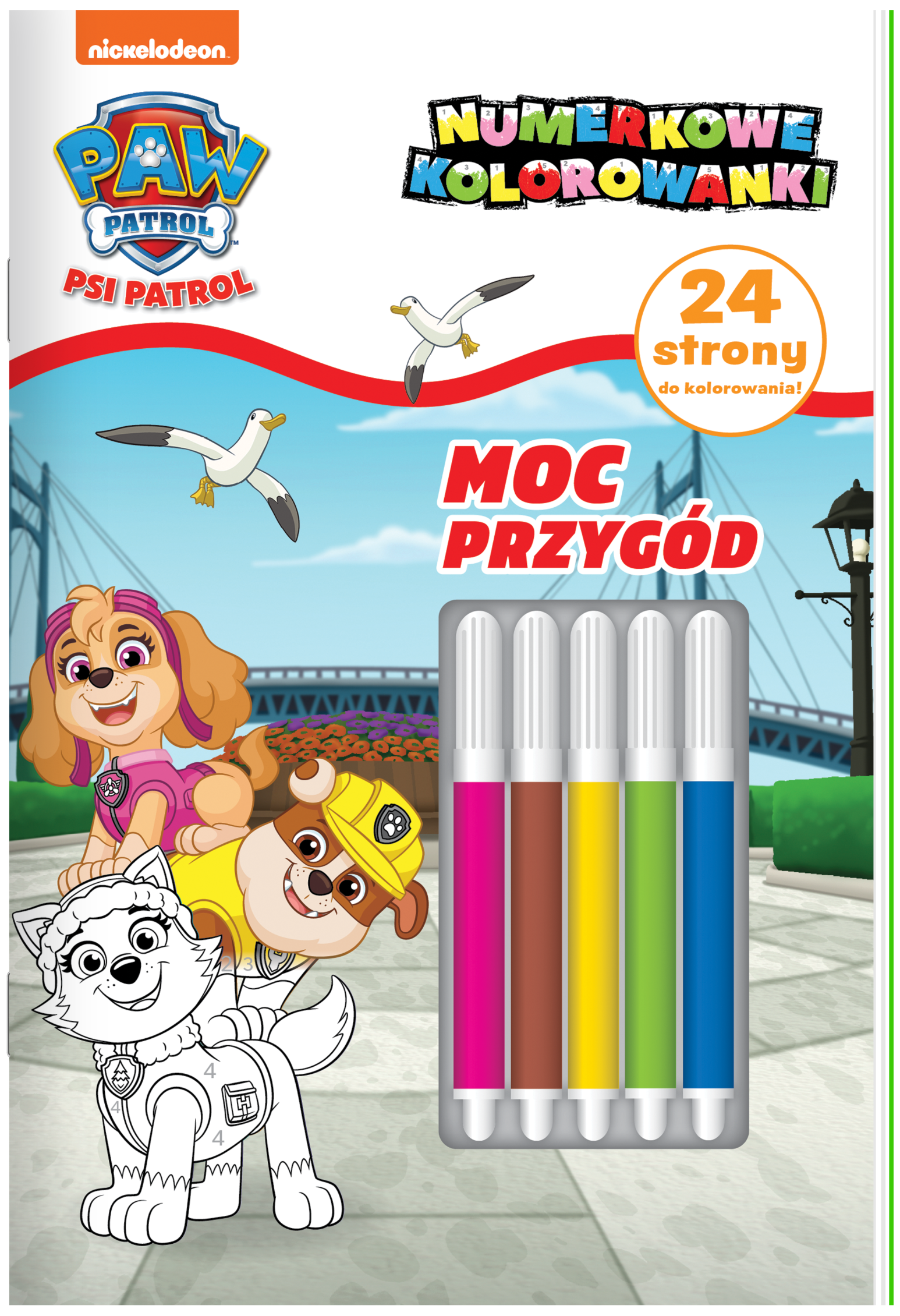 Image of Moc przygód. Psi Patrol. Numerkowe kolorowanki