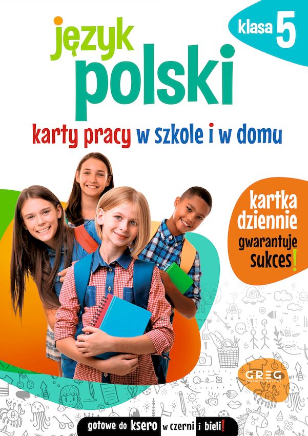 Image of Język polski. Karty pracy w szkole i w domu. Klasa 5