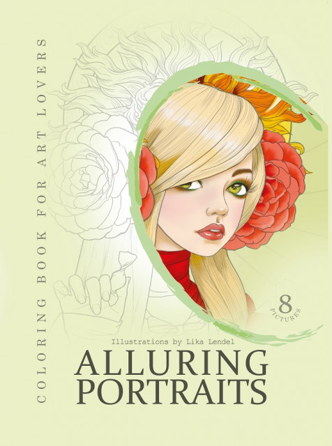 Image of Kolorowanka kreatywna A4 Portraits zielona