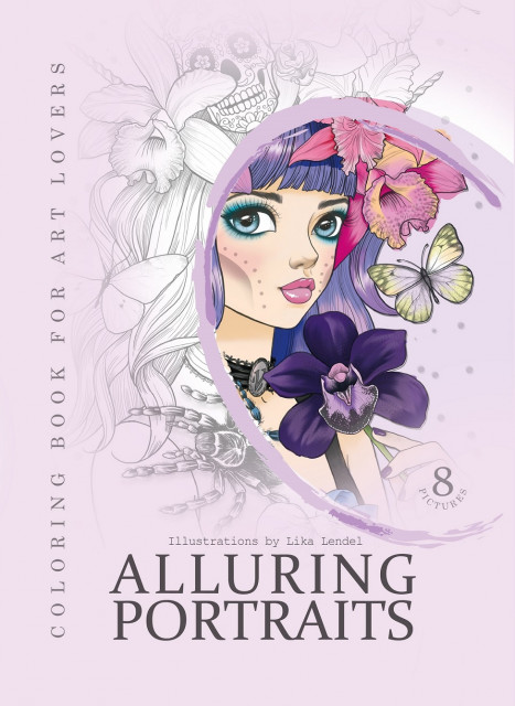 Image of Kolorowanka kreatywna A4 Portraits fioletowa