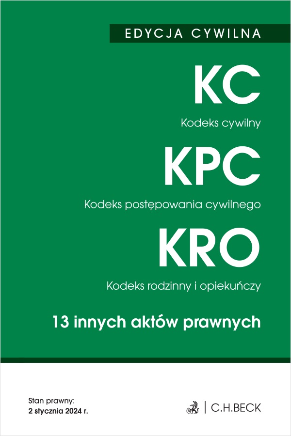 Image of Kodeks cywilny. Kodeks postępowania cywilnego. Kodeks rodzinny i opiekuńczy. 13 innych aktów prawnych wyd. 48