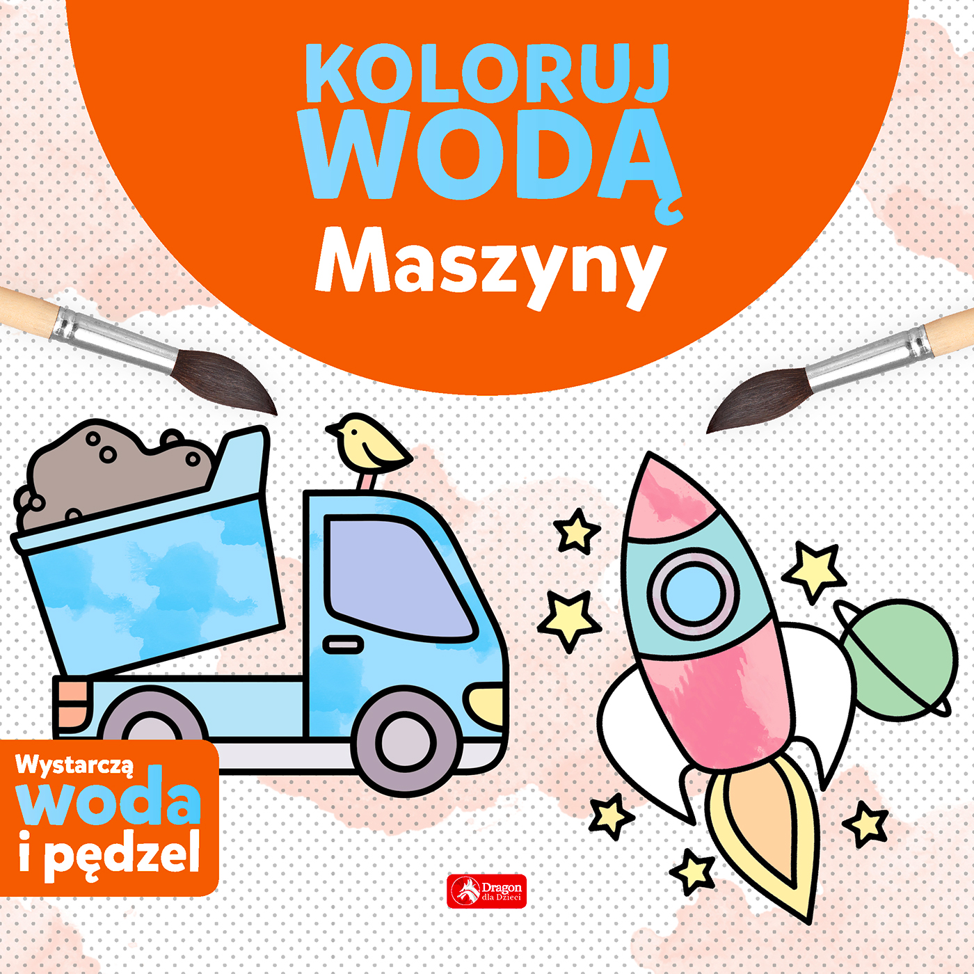 Image of Maszyny. Koloruj wodą