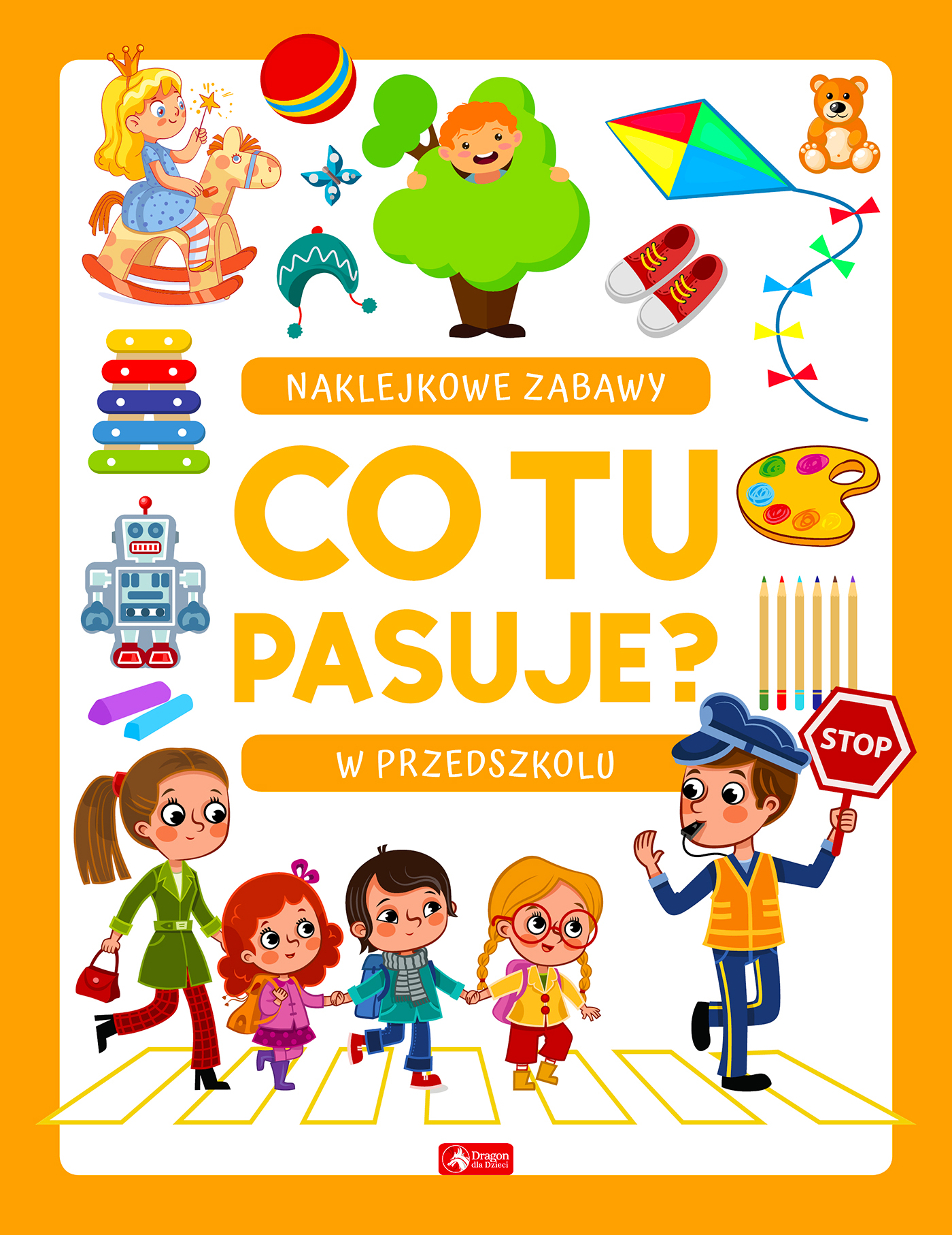 Image of W przedszkolu. Co tu pasuje? Naklejkowe zabawy