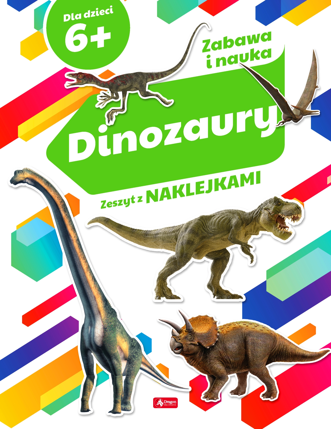 Image of Dinozaury zeszyt z naklejkami