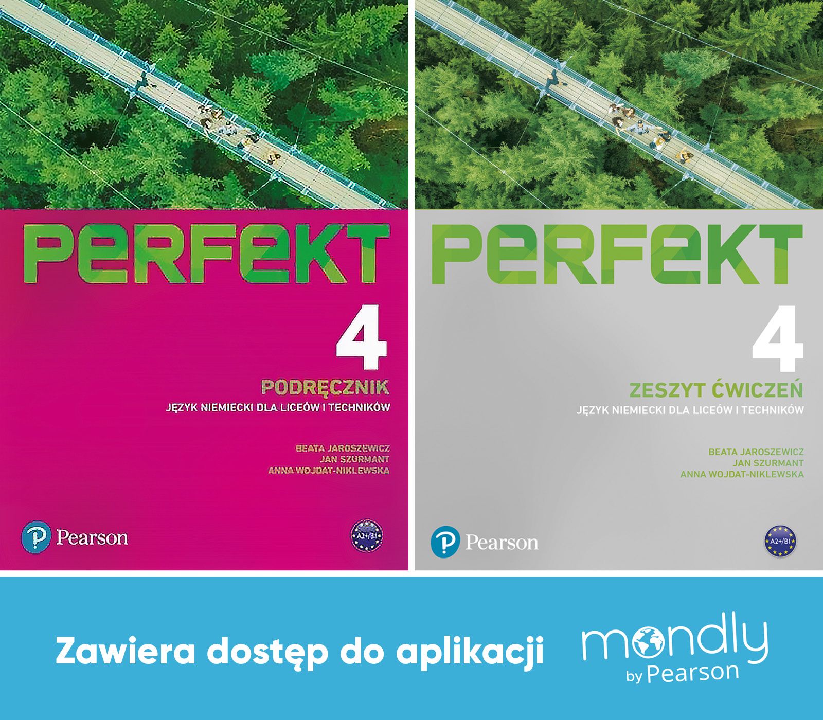 Image of Perfekt 4 Język niemiecki. Komplet Podręcznik + Zeszyt ćwiczeń + dostęp Mondly