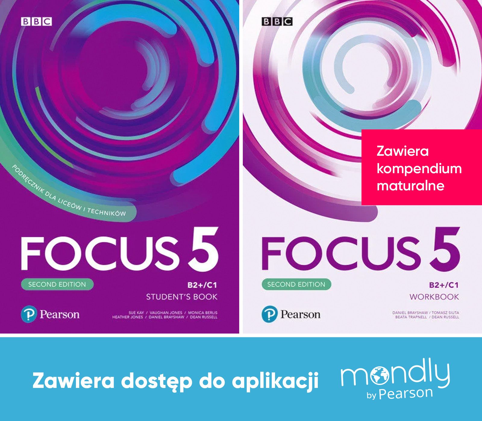 Image of Focus Second Edition 5. Komplet Podręcznik + Zeszyt ćwiczeń + dostęp Mondly