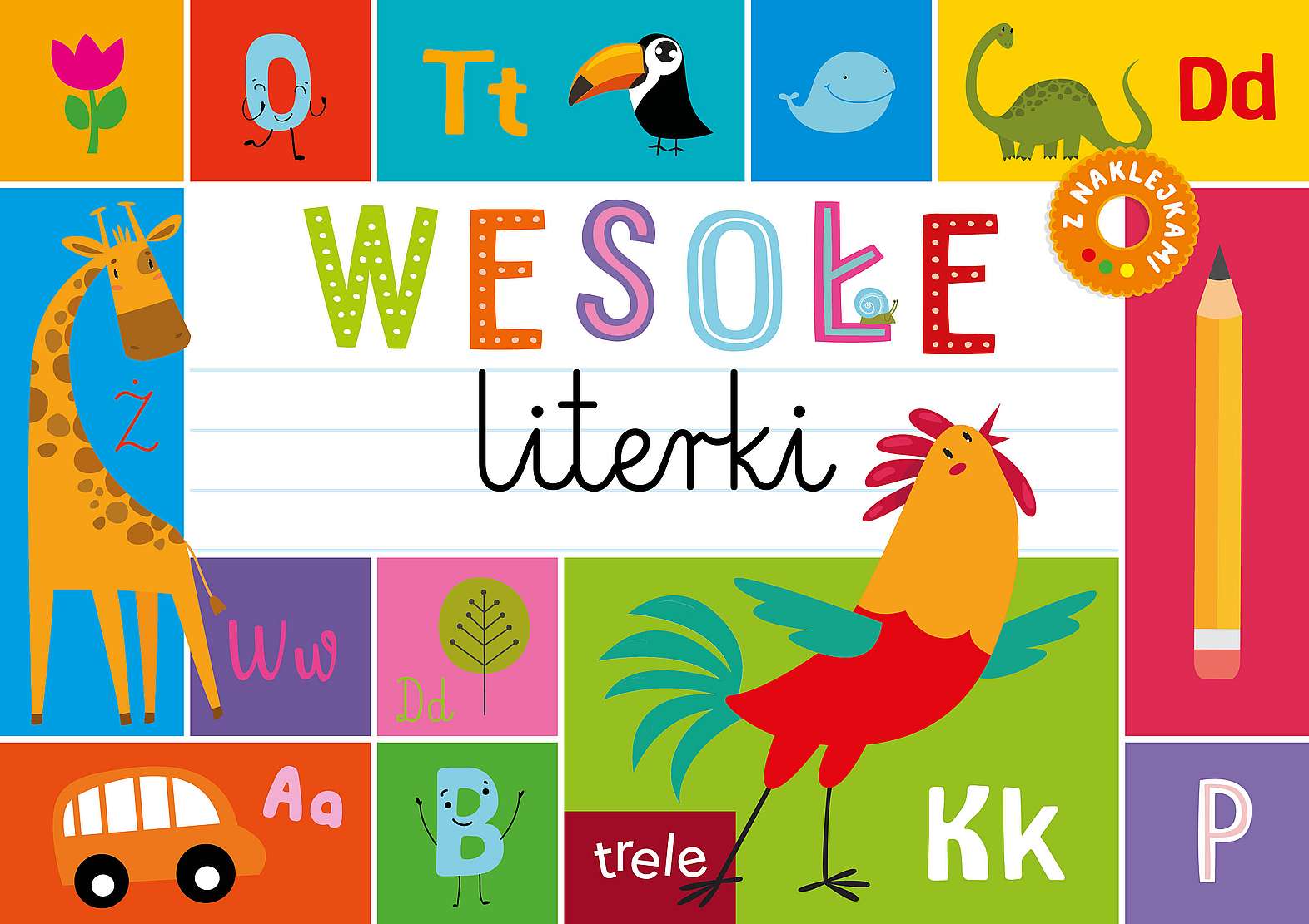 Image of Wesołe literki. Blok z tekturą