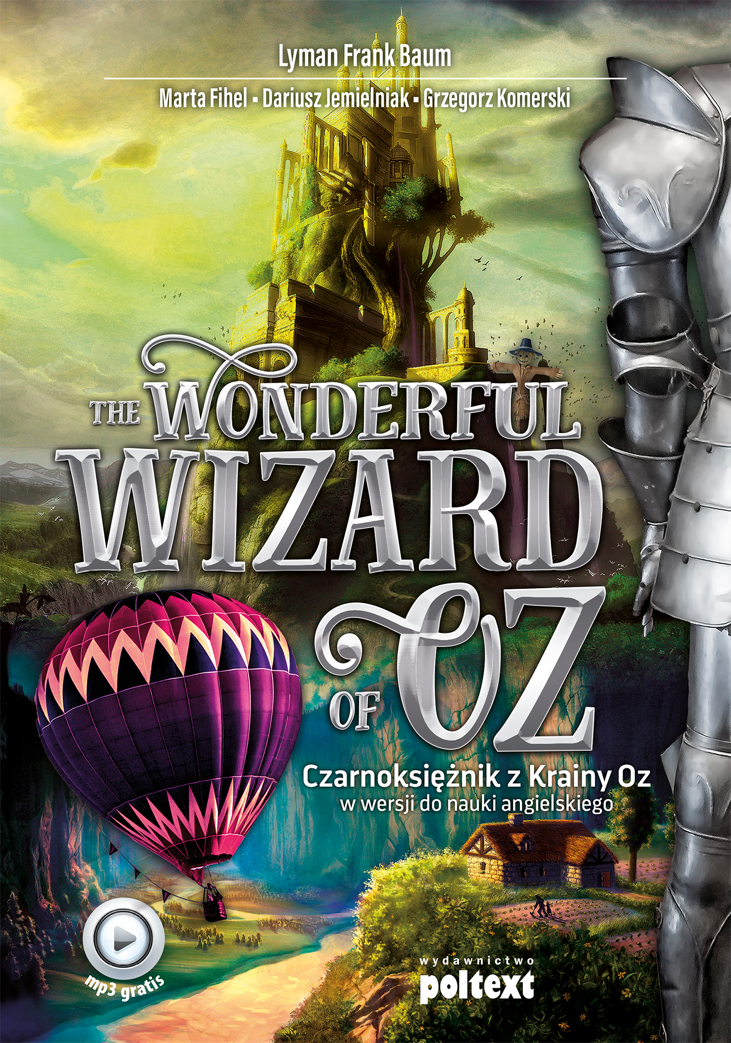Image of The wonderful wizard of oz czarnoksiężnik z krainy oz w wersji do nauki angielskiego