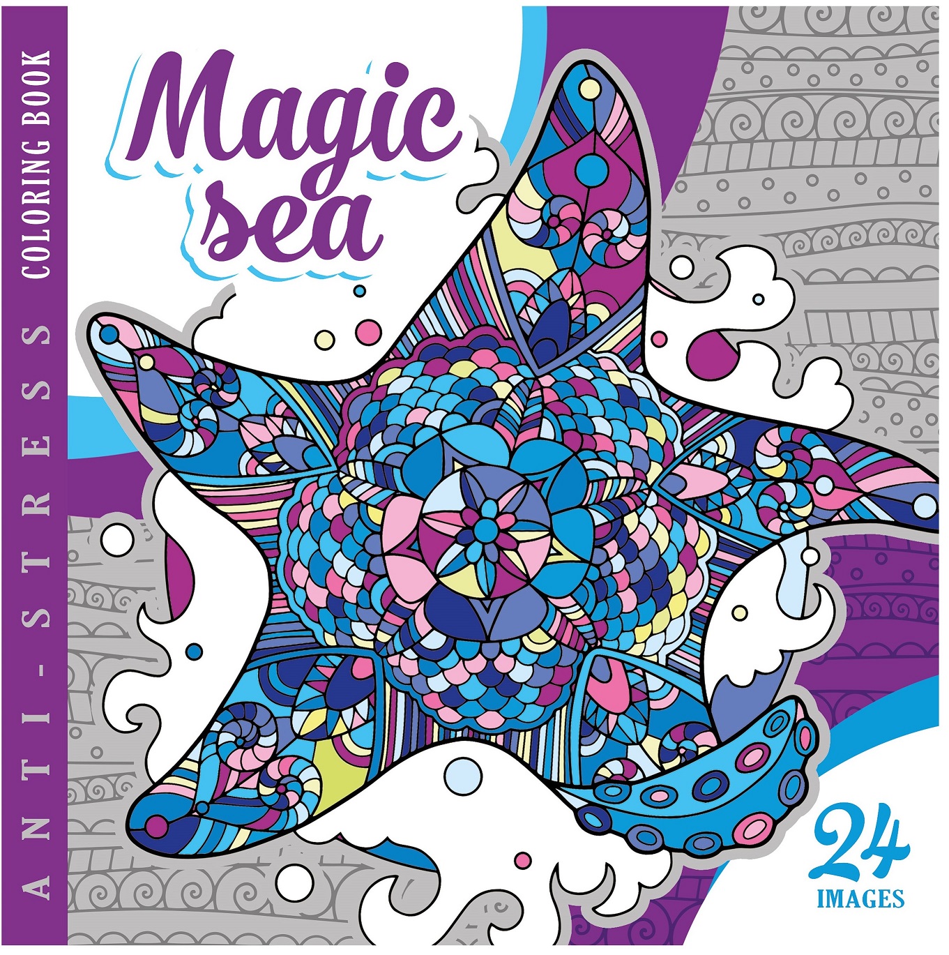 Image of Kolorowanka antystresowa 200x200 12 kartek BR Magic Sea