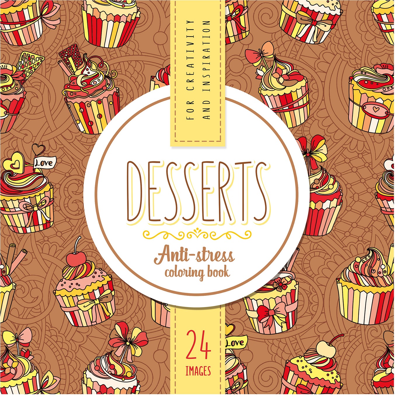 Image of Kolorowanka antystresowa 200x200 12 kartek BR Desserts