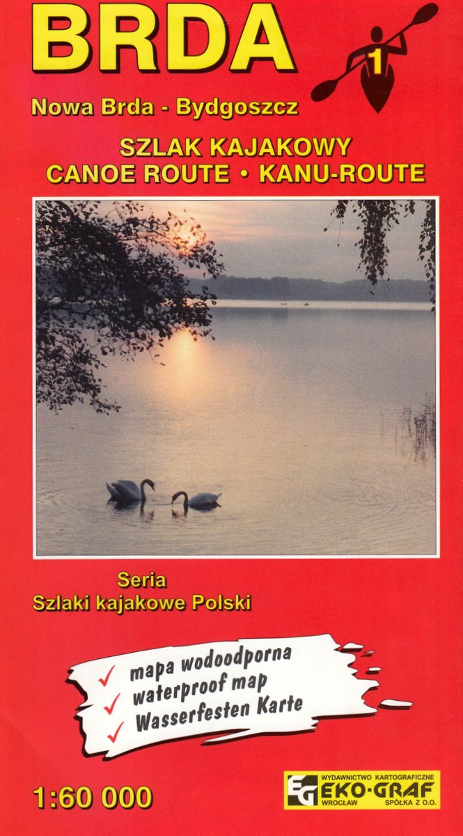 Image of Mapa kajakowa Brda 1:60 000