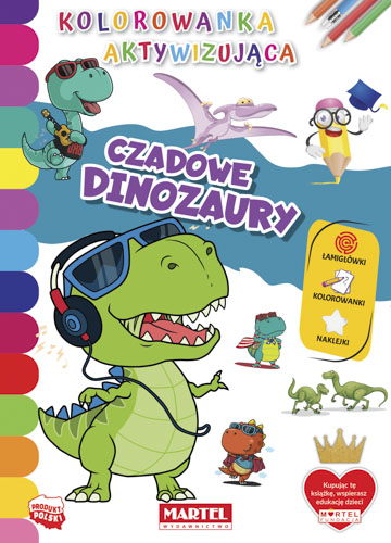 Image of Czadowe dinozaury. Kolorowanka aktywizująca