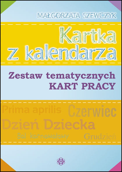 Image of Kartka z kalendarza zestaw tematycznych kart pracy