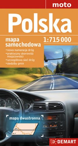 Image of Polska mapa samochodowa 1:715 000 wyd. 2017