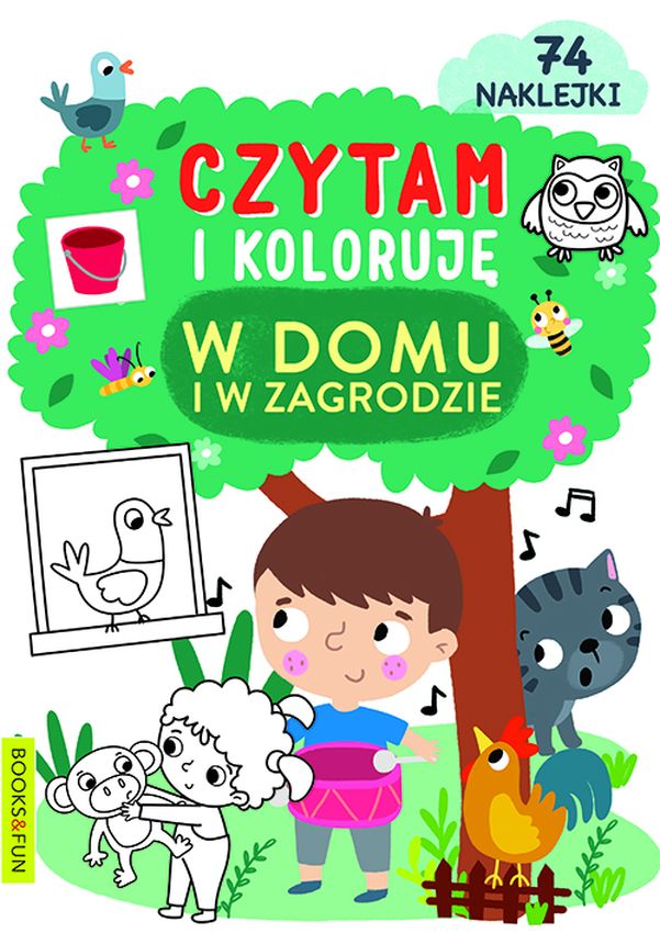 Image of W domu i w zagrodzie. Czytam i koloruję