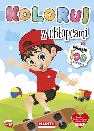 Image of Z chłopcami. Koloruj