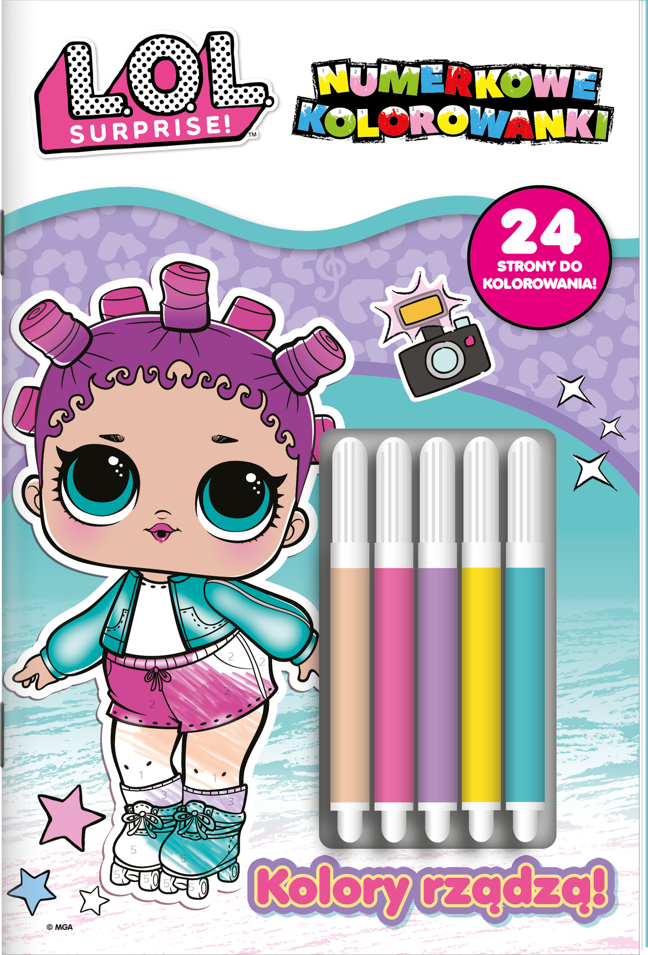 Image of Kolory rządzą!. L.O.L. Surprise! OMG. Numerkowe kolorowanki