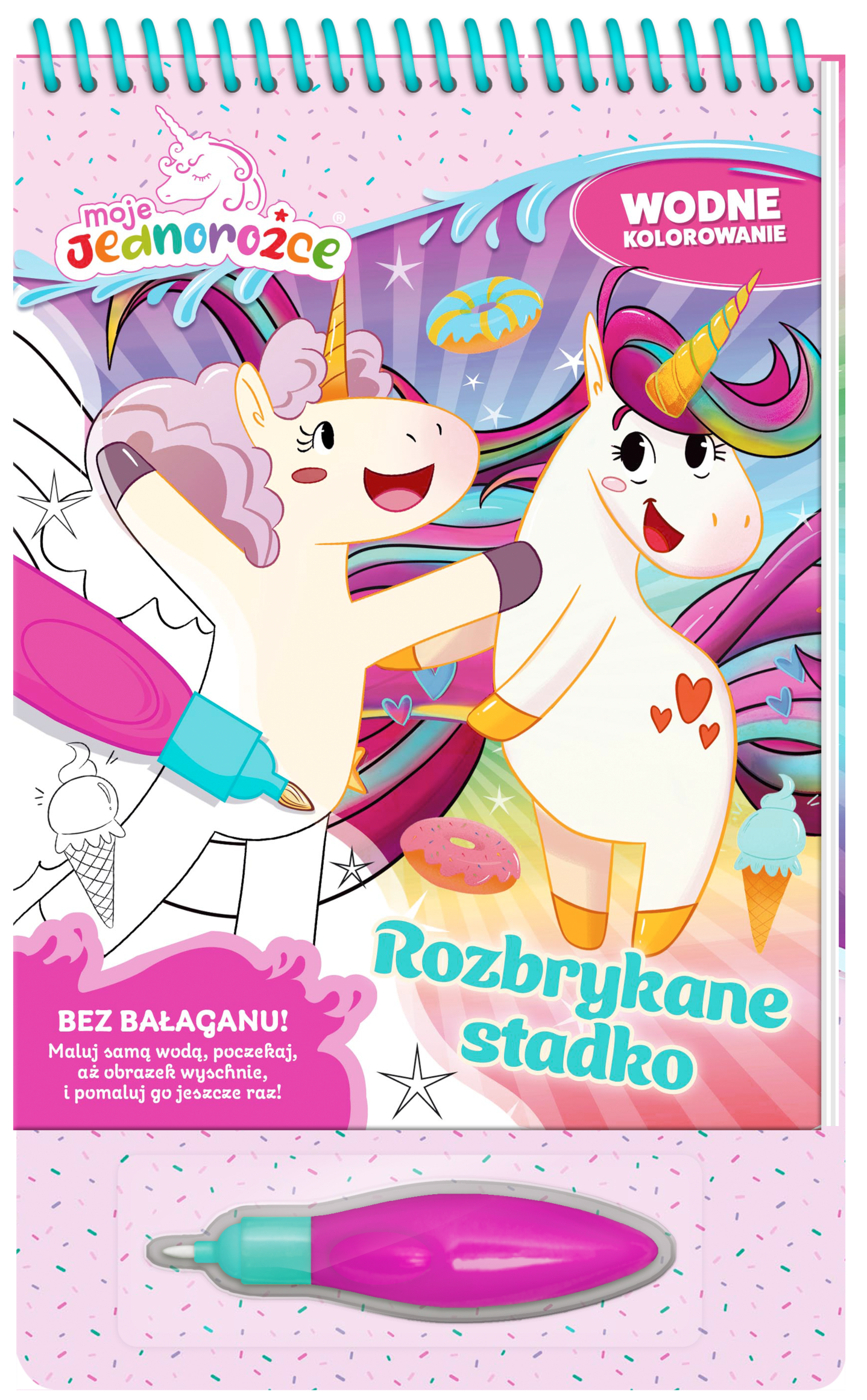 Image of Rozbrykane stadko. Moje Jednorożce. Wodne kolorowanie