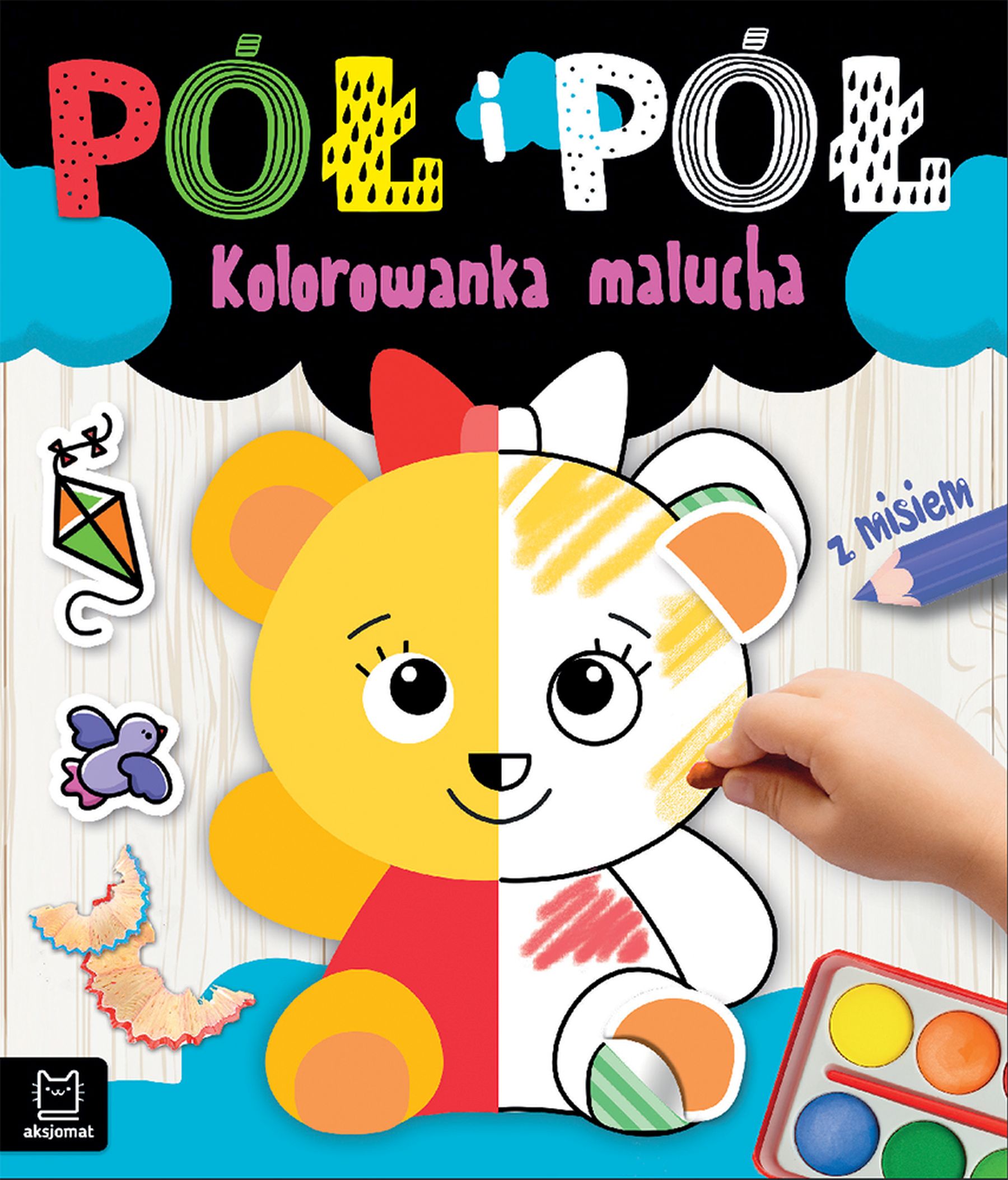 Image of Kolorowanka malucha z misiem. Pół i pół