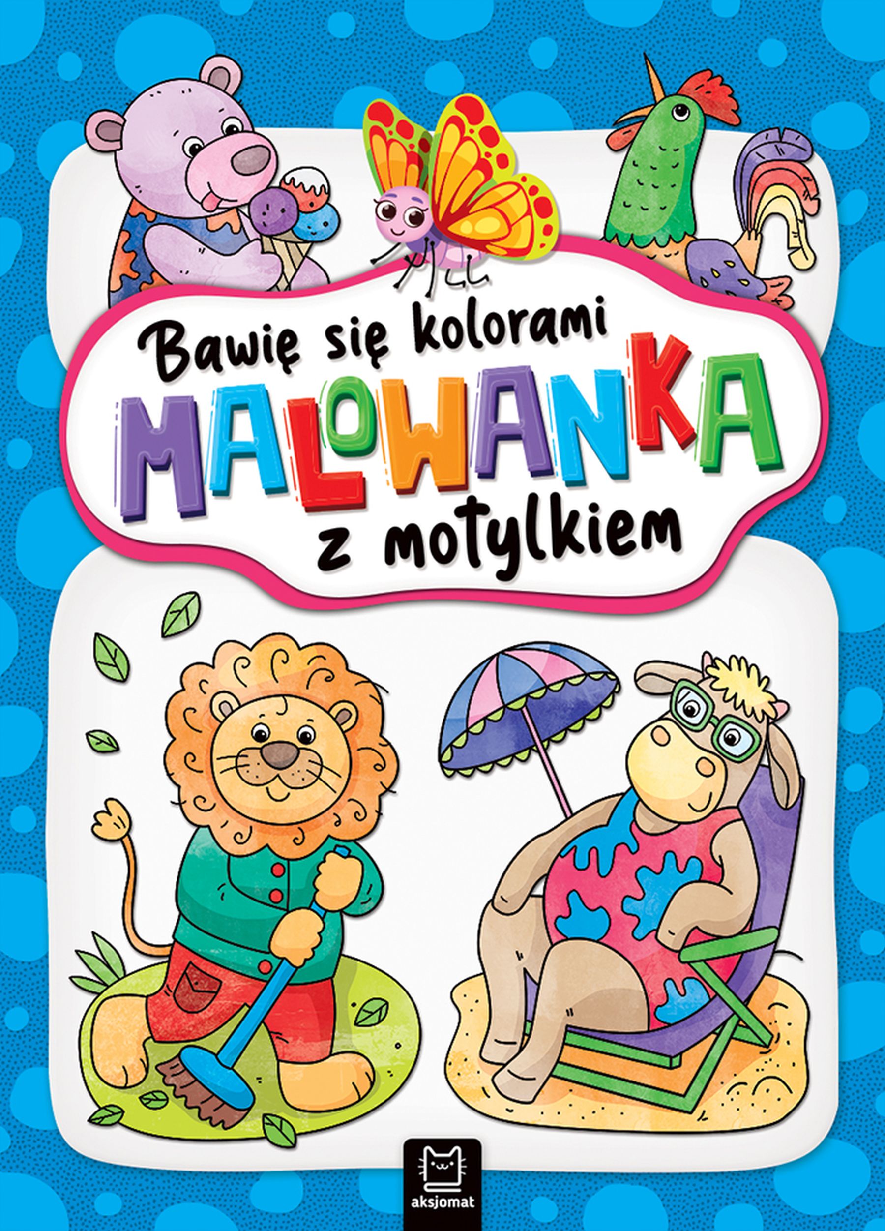 Image of Malowanka z motylkiem. Bawię się kolorami