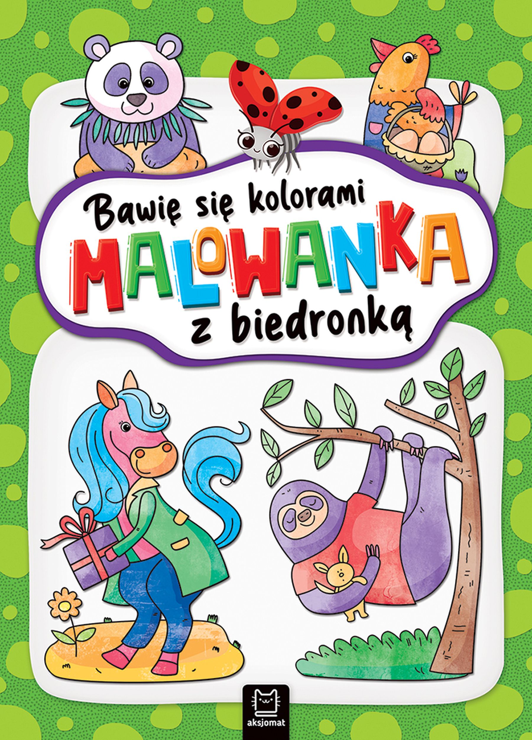 Image of Malowanka z biedronką. Bawię się kolorami