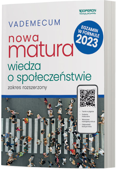 Image of Nowa matura 2023 Wiedza o społeczeństwie Vademecum zakres rozszerzony