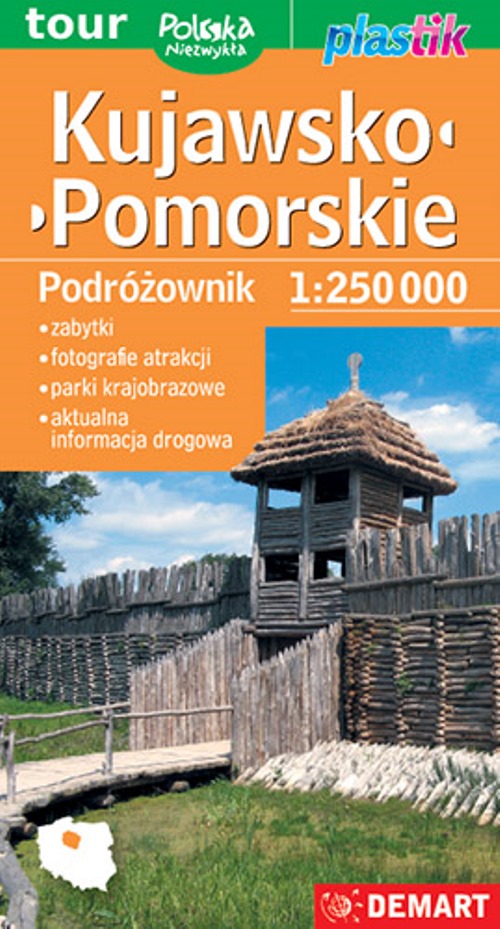 Image of Kujawsko-pomorskie. Podróżownik mapa turystyczna 1:250 000. Plastik