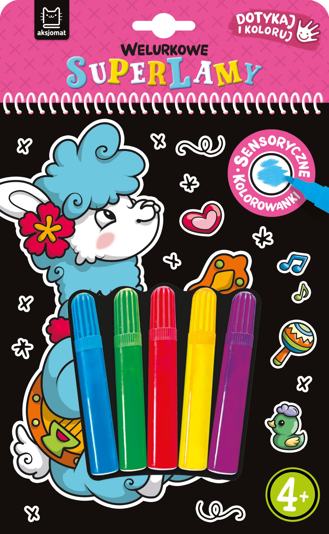 Image of Welurkowe superlamy. Dotykaj i koloruj
