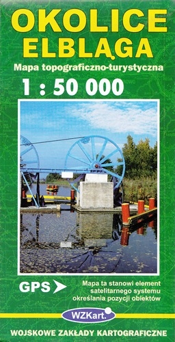 Image of Mapa Okolice Elbląga 1:50 000 WZKart