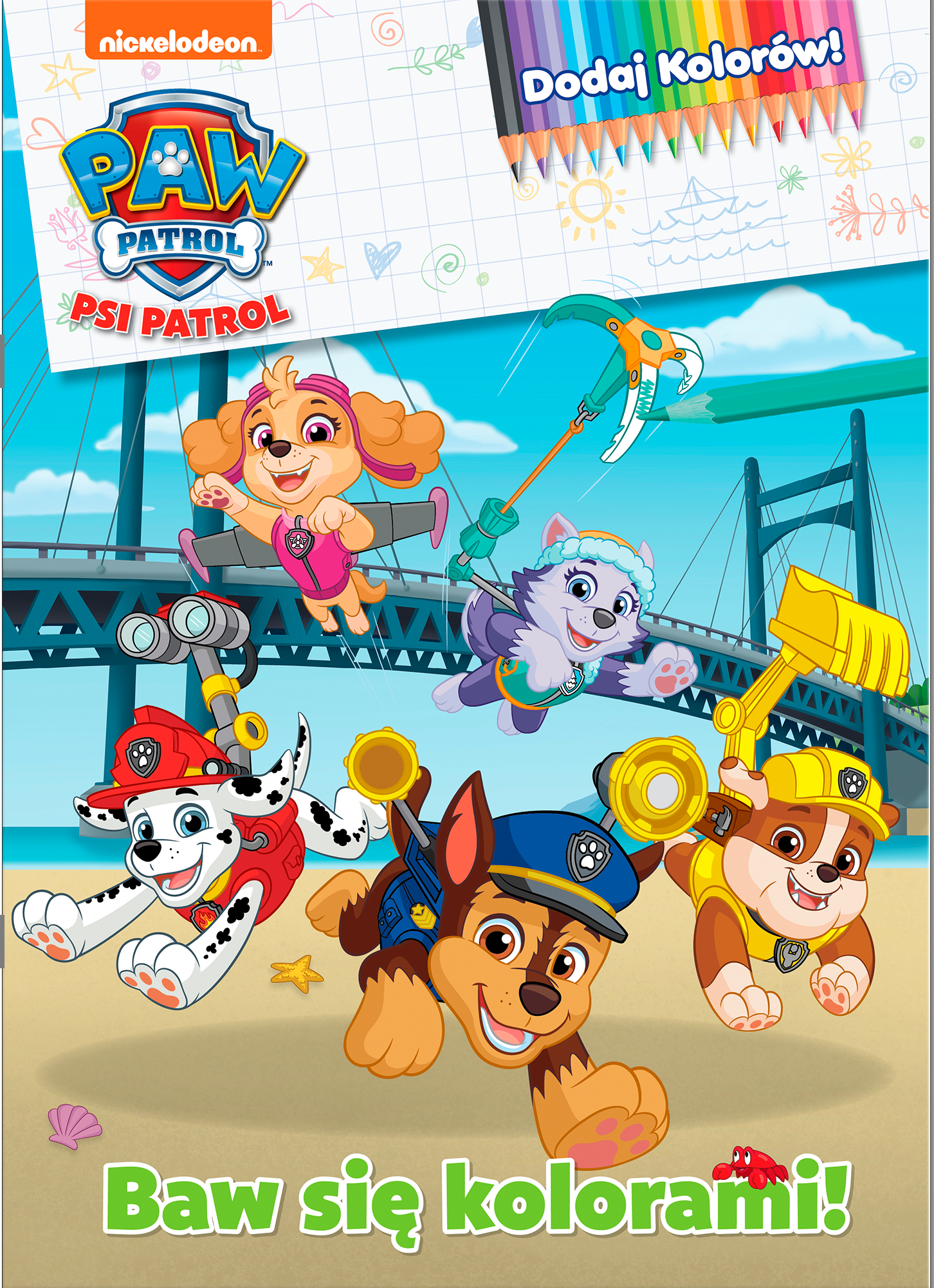 Image of Kolorowe misje. Psi Patrol. Dodaj kolorów