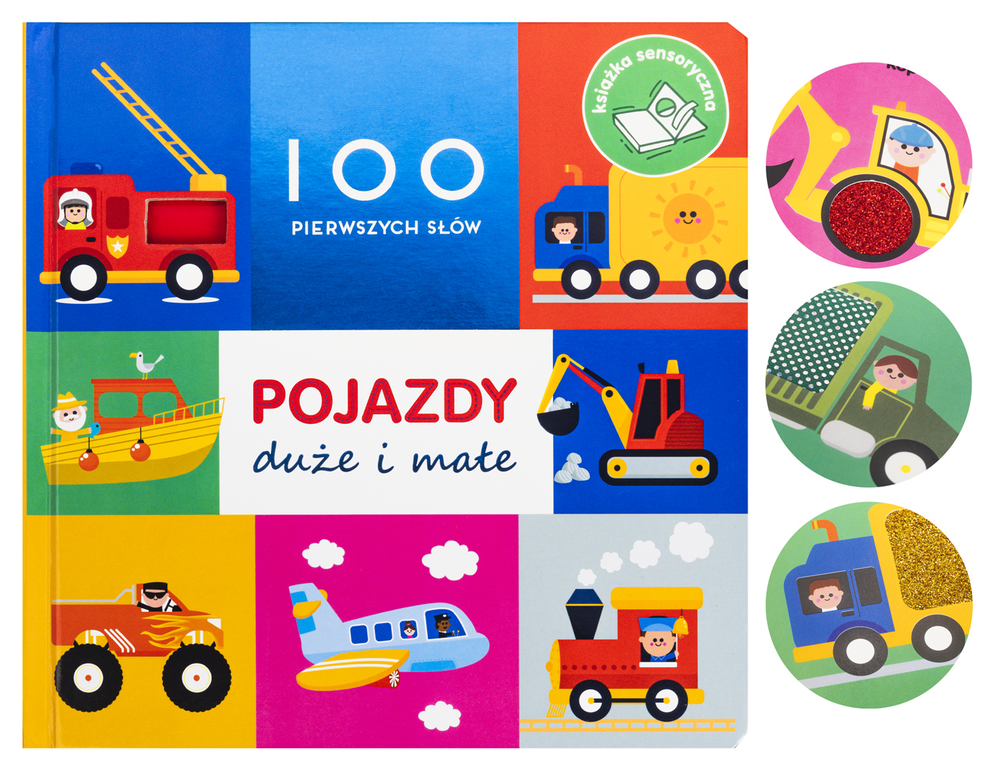 Image of Pojazdy duże i małe. 100 pierwszych słów