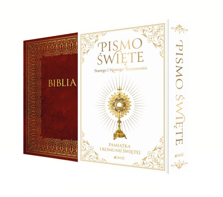 Image of Pismo Święte Starego i Nowego Testamentu. Biblia Domowa.. Pamiątka I Komunii Świętej