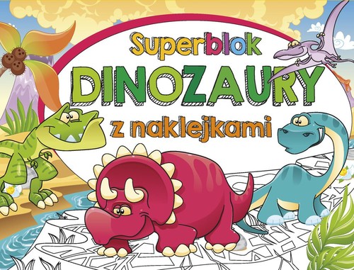 Image of Superblok z naklejkami Dinozaury