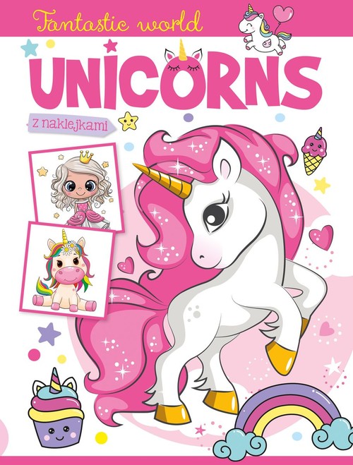 Image of Fantastic world Unicorns z naklejkami