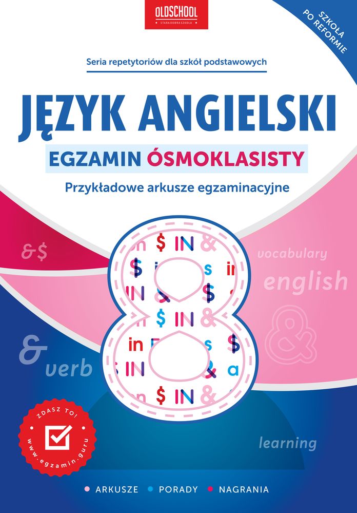 Image of Język angielski egzamin ósmoklasisty przykładowe arkusze egzaminacyjne
