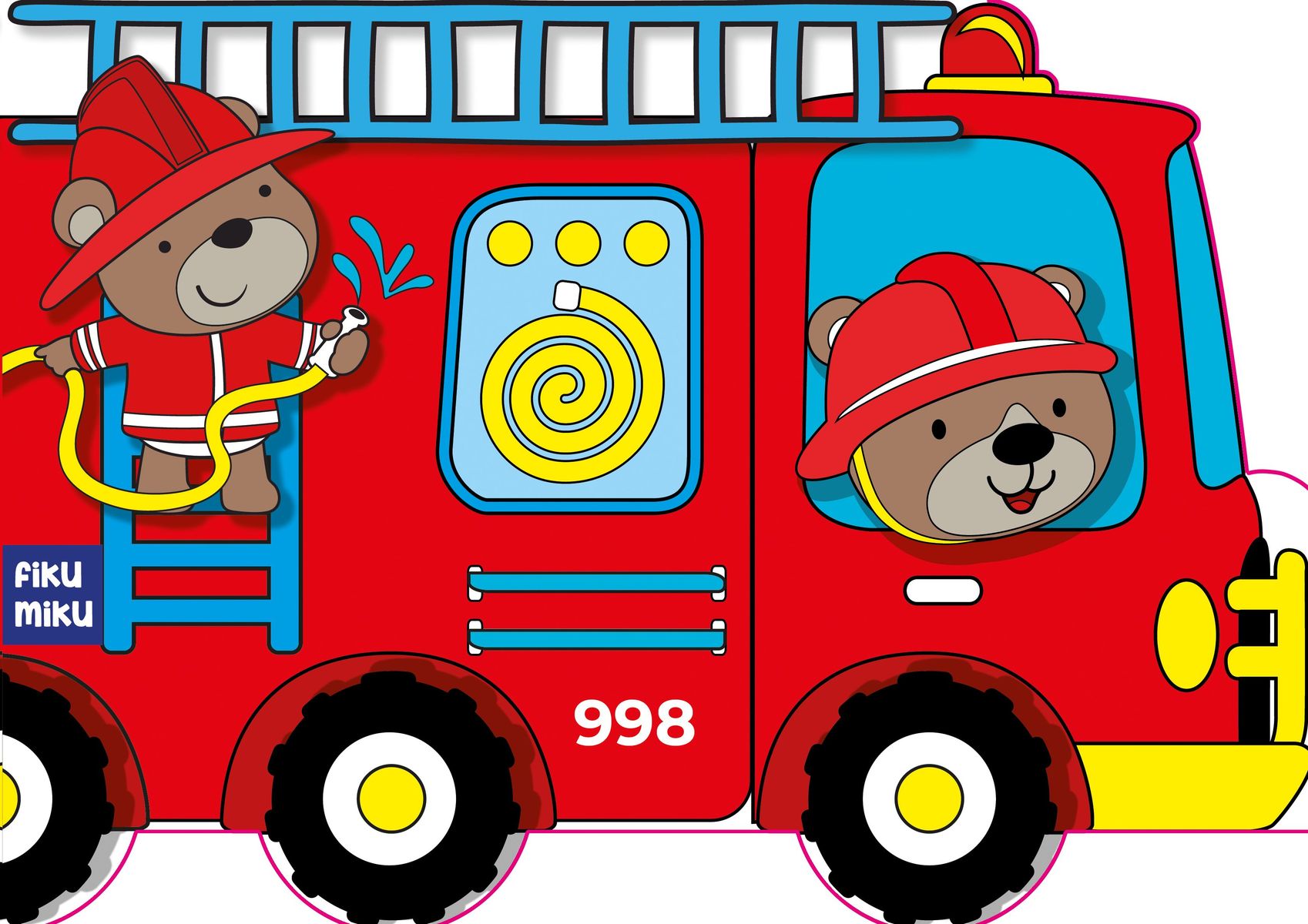 Image of Straż pożarna. Kolorowanka z wykrojnika