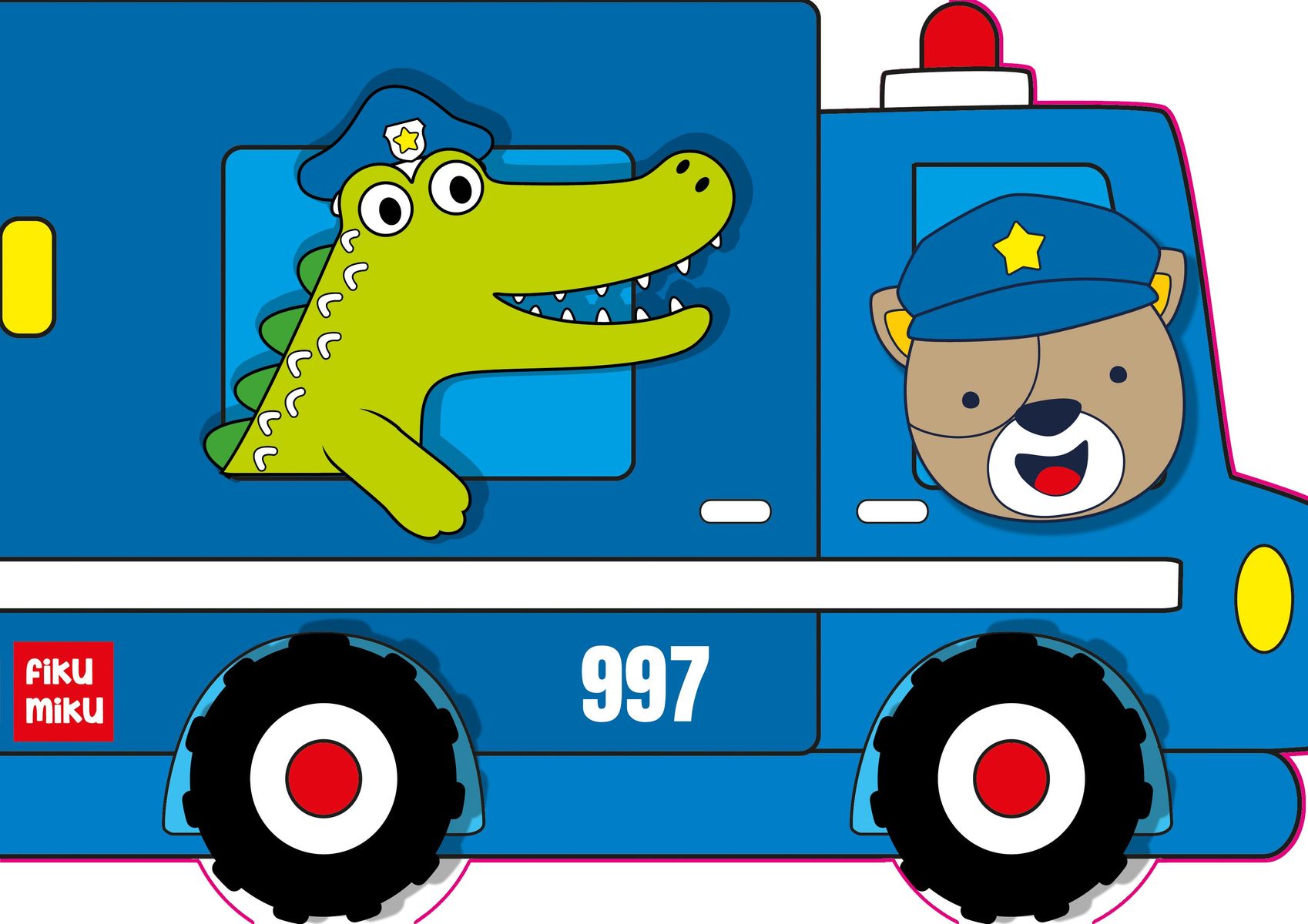 Image of Policja. Kolorowanka z wykrojnika