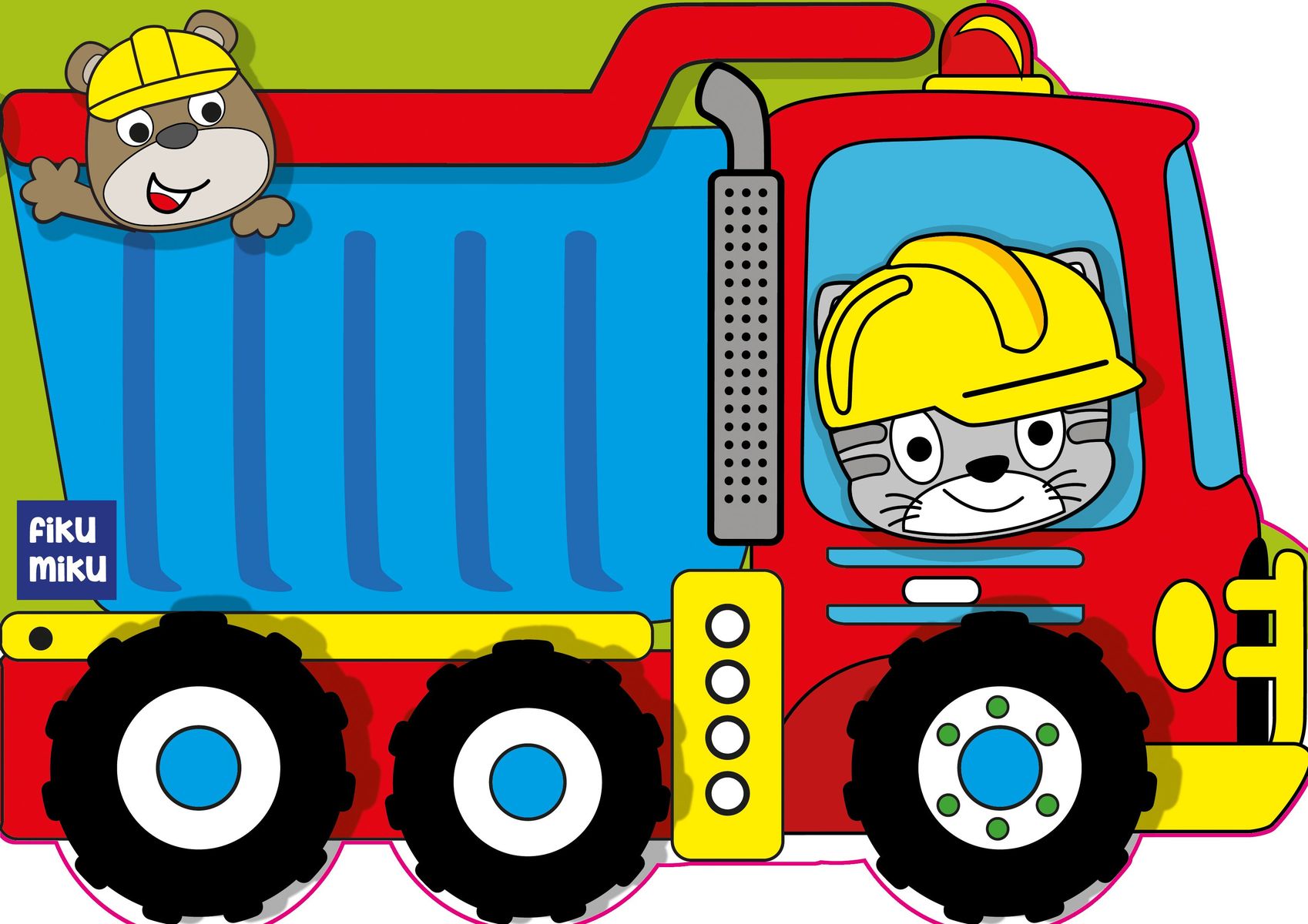 Image of Wywrotka. Kolorowanka z wykrojnika