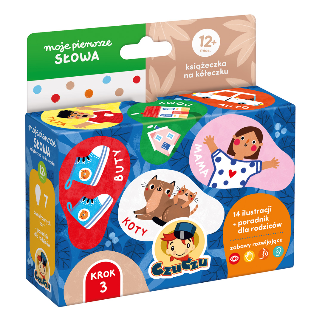 Image of Moje pierwsze słowa Książeczka na kółeczku dla dzieci 12 mies.CzuCzu