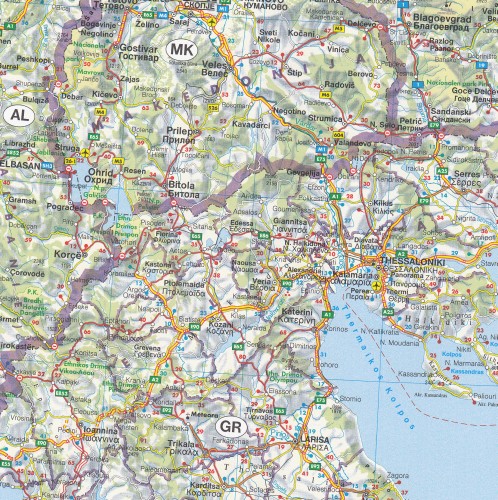 Image of Bałkany Europa część południowa mapa 1:2 000 000